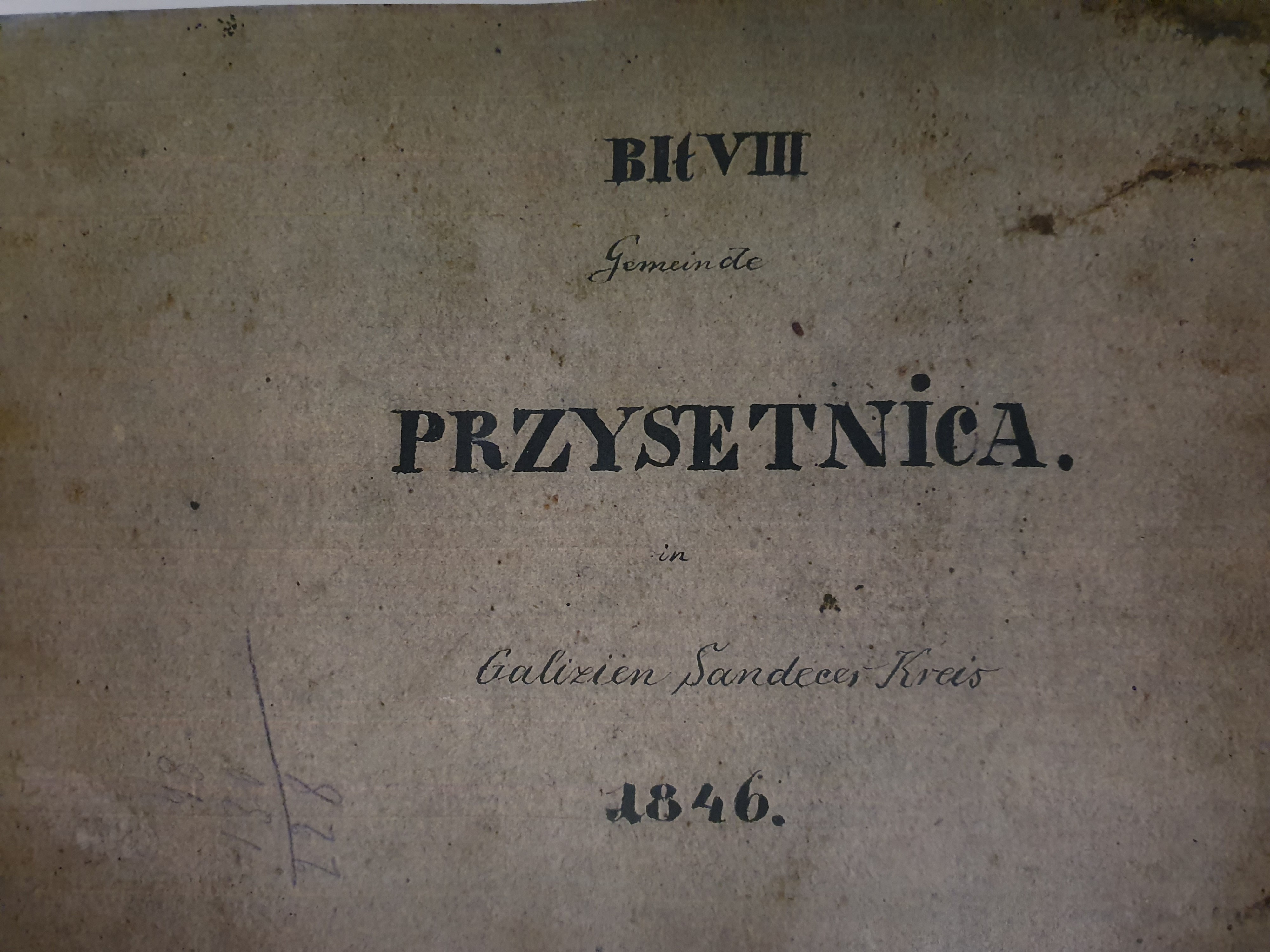 Kataster galicyjski odkryty na poddaszu u Pana Jerzego Sobczaka